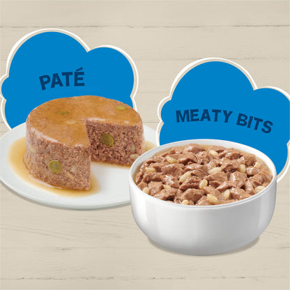 Purina Friskies Ocean Favorites Wet Cat Food Pate and Meaty Bits Variety Pack