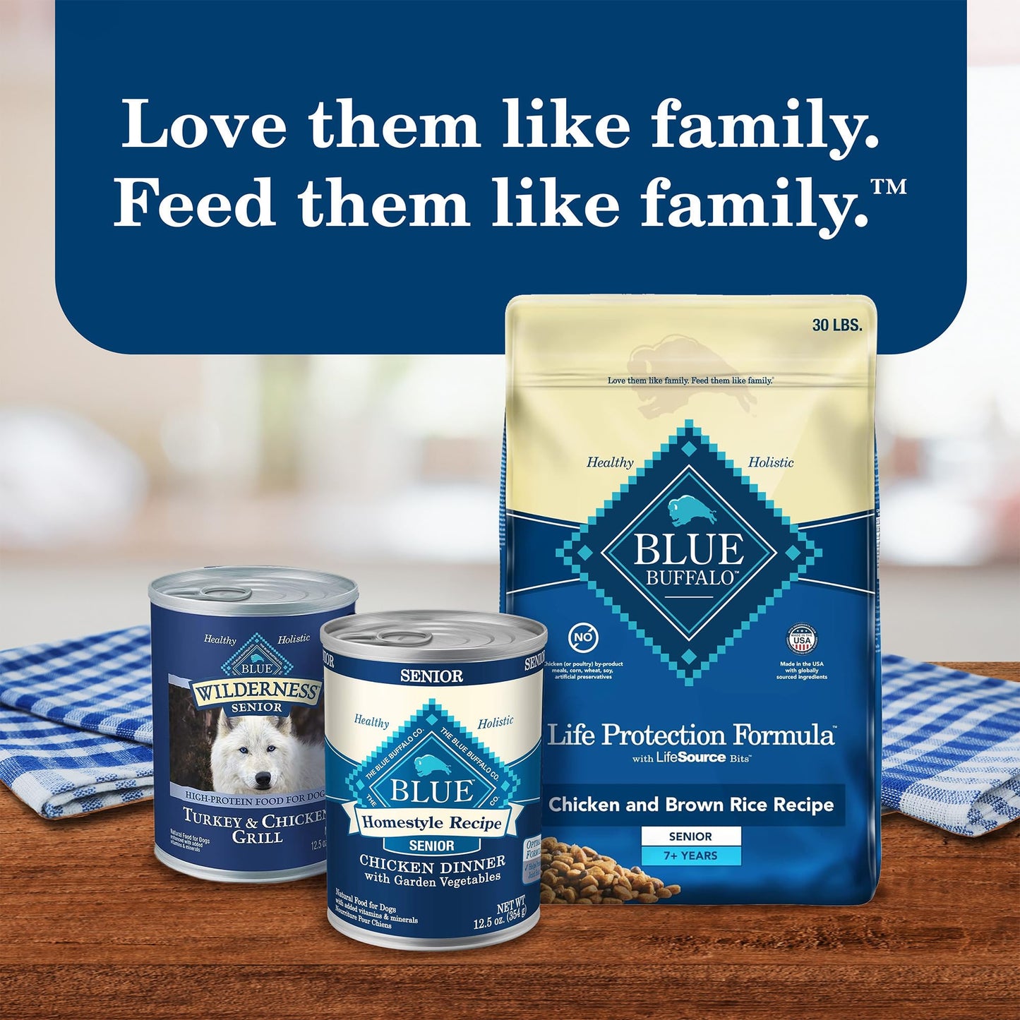 Blue Buffalo Homestyle Recipe Senior Wet Dog Food, Made with Natural Ingredients 12.5-oz. Cans (12 Count)