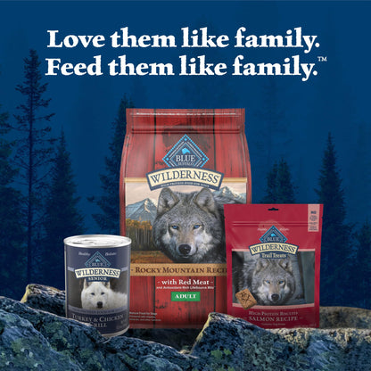 Wilderness Natural High Protein Wet Food for Senior Dogs, Turkey & Chicken, 12.5-oz Cans, 12-Count