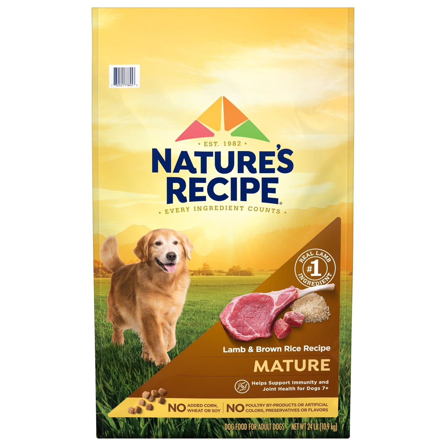 Mature Lamb & Brown Rice Recipe Dry Dog Food, 24 lb. Bag