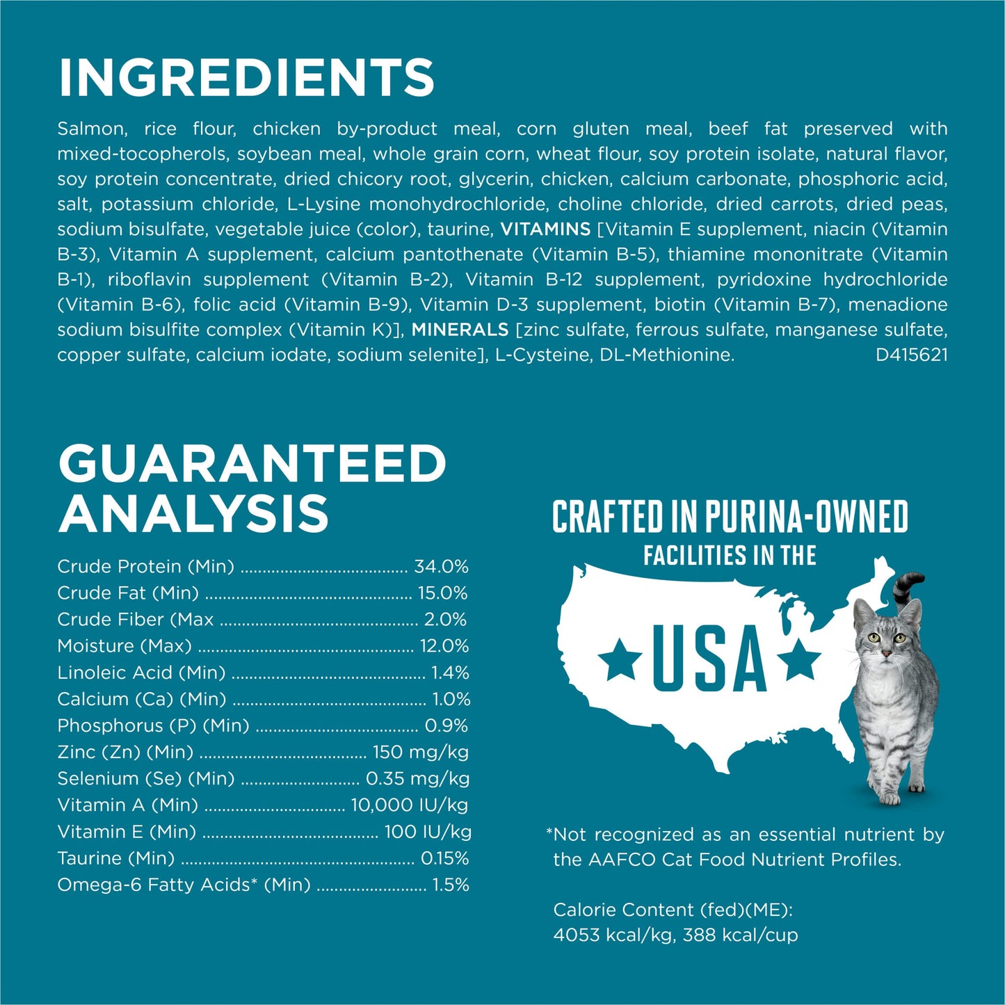 Natural Dry Cat Food, Tender Selects Blend With Real Salmon - 16 lb. Bag