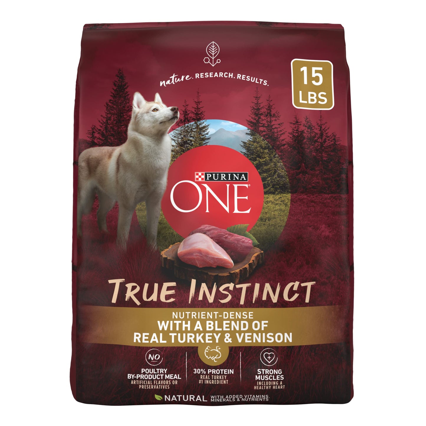 True Instinct With A Blend Of Real Turkey and Venison Dry Dog Food - 15 lb. Bag
