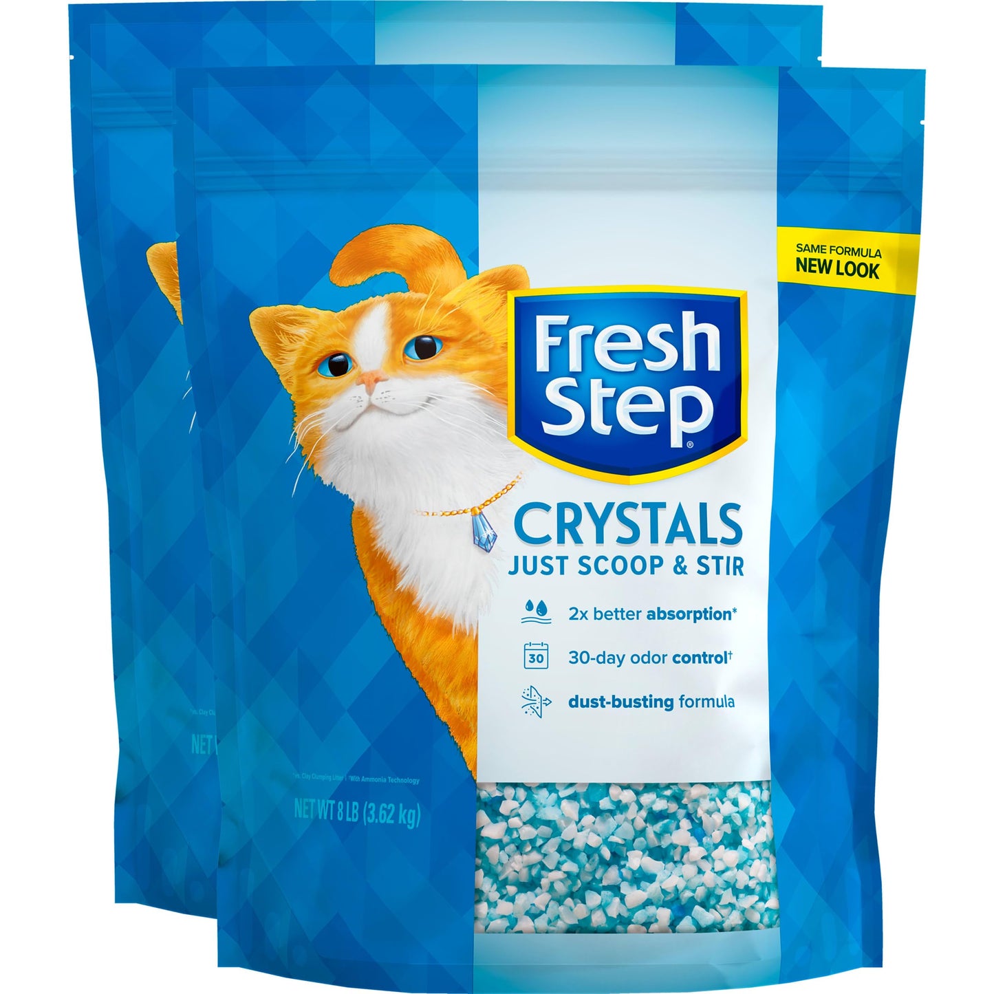 Premium Cat Litter, Scented, 16 lbs total, (2 Pack of 8lb Bags)