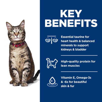 Hill's Science Diet Adult 1-6, Adult 1-6 Premium Nutrition, Dry Cat Food, Chicken Recipe, 7 lb Bag