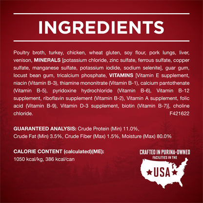 Wet Dog Food True Instinct Tender Cuts in Dog Food Gravy With Real Turkey and Venison