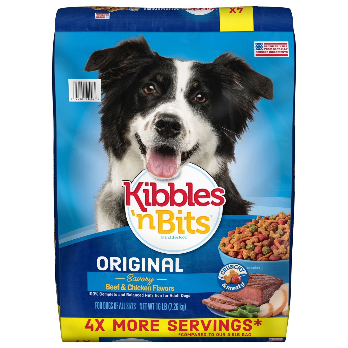 Original Savory Beef & Chicken Flavors Dry Dog Food, 45 Pound Bag