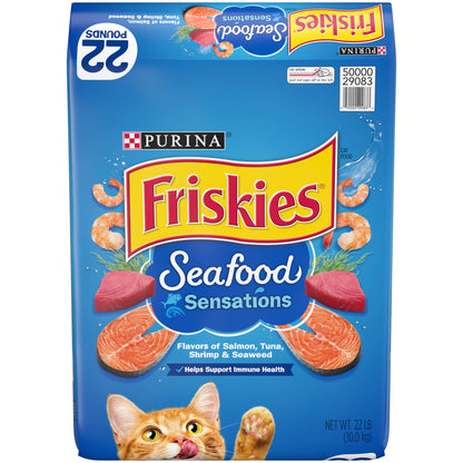 Purina Dry Cat Food, Seafood Sensations - 22 lb. Bag