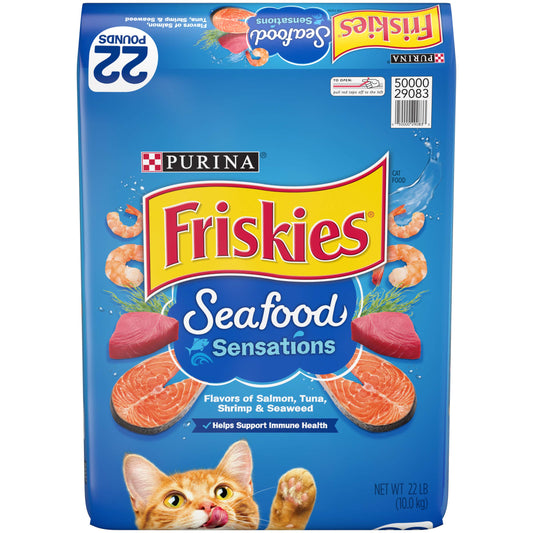 Purina Dry Cat Food, Seafood Sensations - 22 lb. Bag