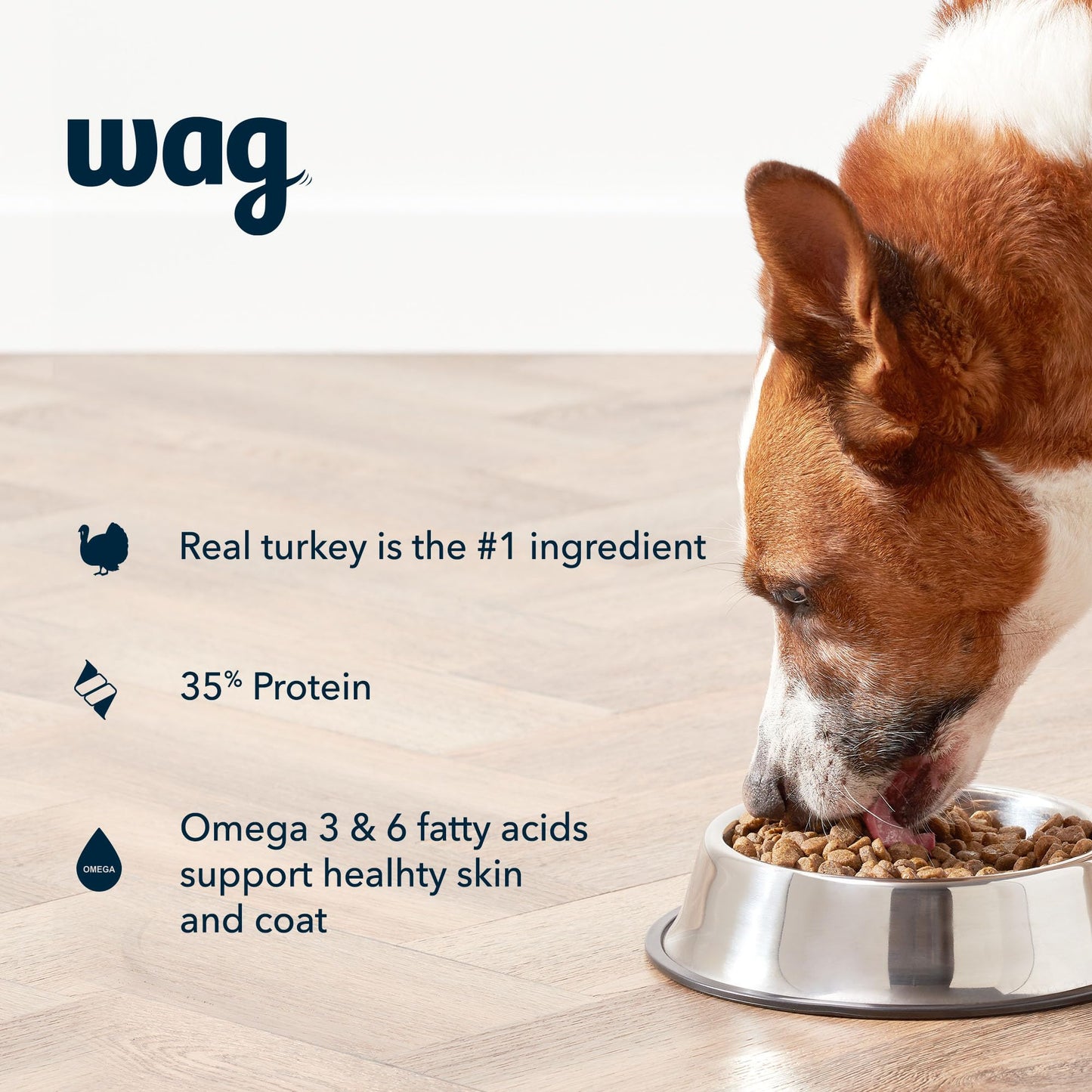 Dry Dog Food Grain-Free Turkey & Lentil Recipe, High Protein (24 lb bag)