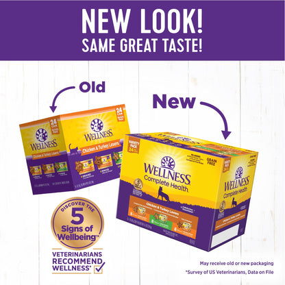 Complete Health Grain-Free Wet Canned Cat Food, Chicken & Turkey Lovers Minced