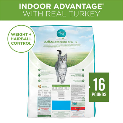 Natural Low Fat, Weight Control, Indoor Dry Cat Food Advantage - 16 lb. Bag