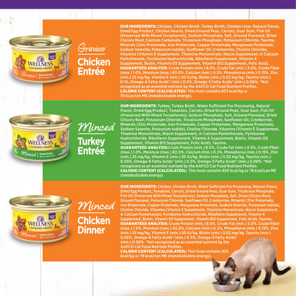 Complete Health Grain-Free Wet Canned Cat Food, Chicken & Turkey Lovers Minced