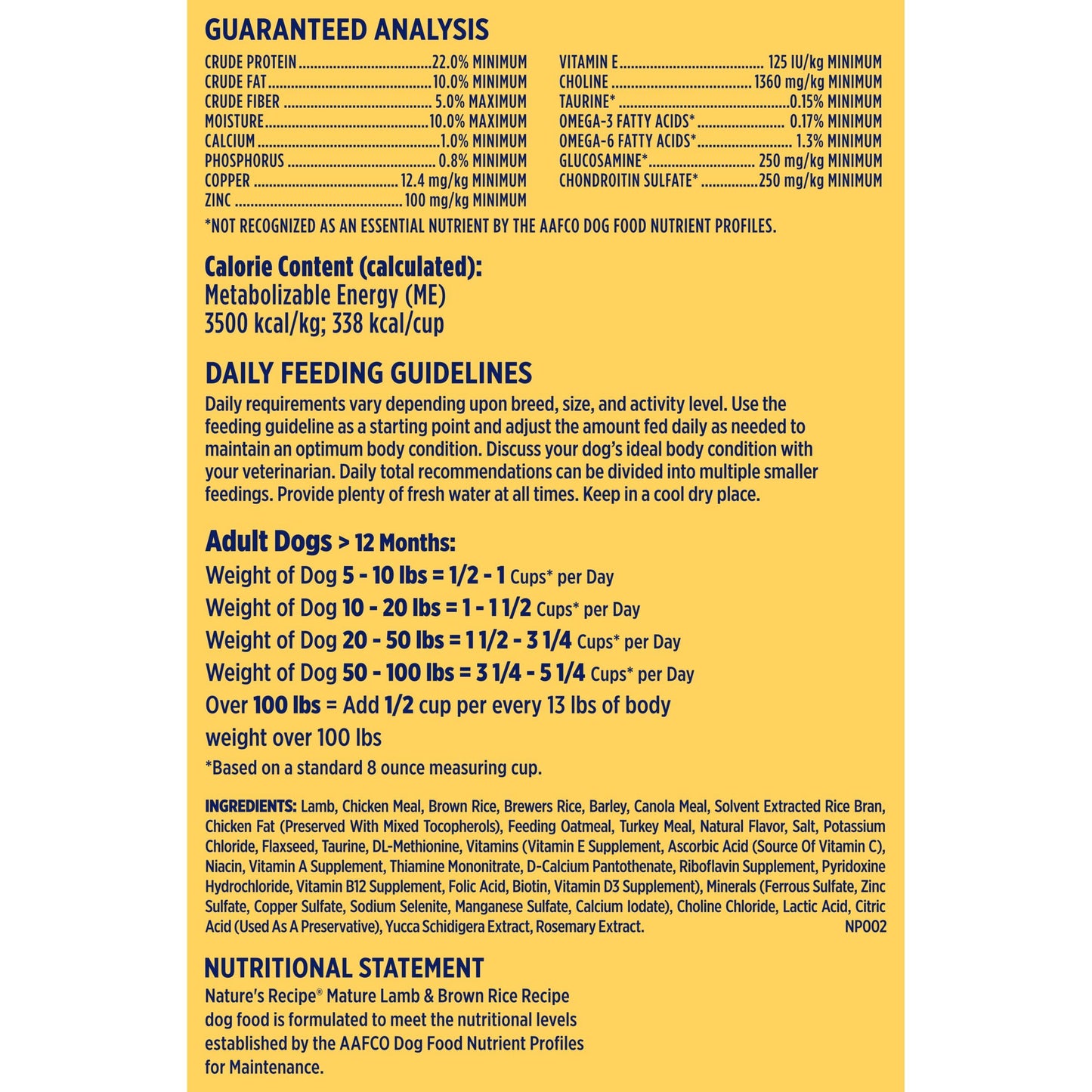 Mature Lamb & Brown Rice Recipe Dry Dog Food, 24 lb. Bag