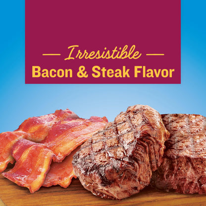 Kibbles  Bacon & Steak Flavor Dry Dog Food, 16 lb Bag