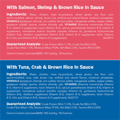 Purina Friskies Ocean Favorites Wet Cat Food Pate and Meaty Bits Variety Pack