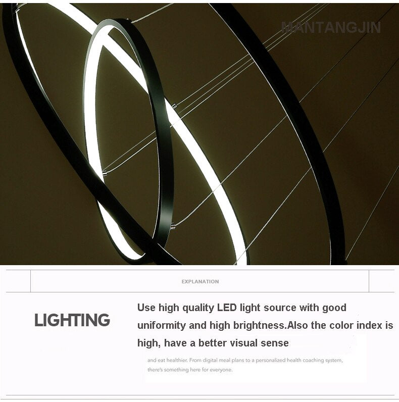 Black/White/Golden Modern pendant lights