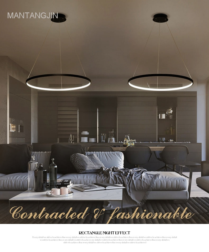 Black/White/Golden Modern pendant lights