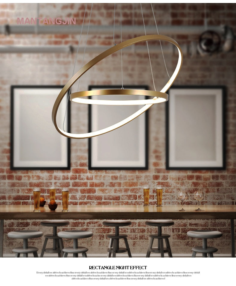 Black/White/Golden Modern pendant lights