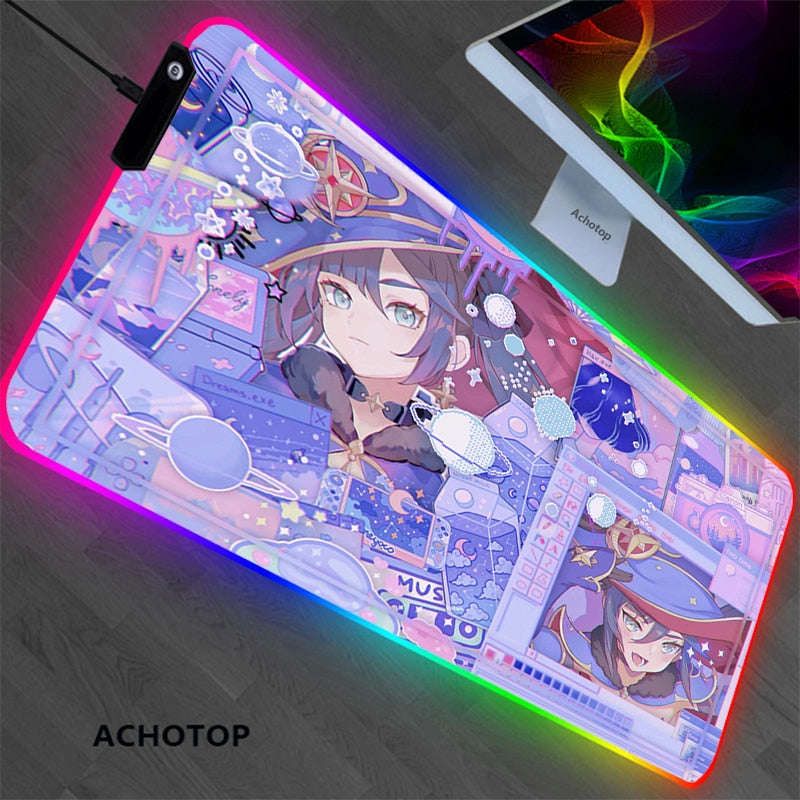 RGB Genshin impact Gaming Play Mats Mousepad