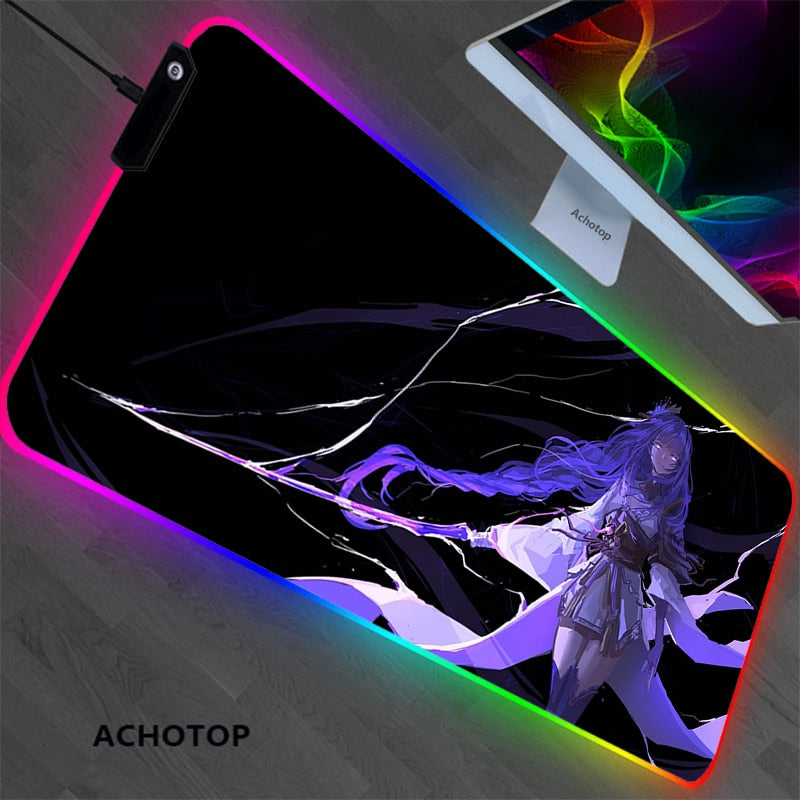 RGB Genshin impact Gaming Play Mats Mousepad