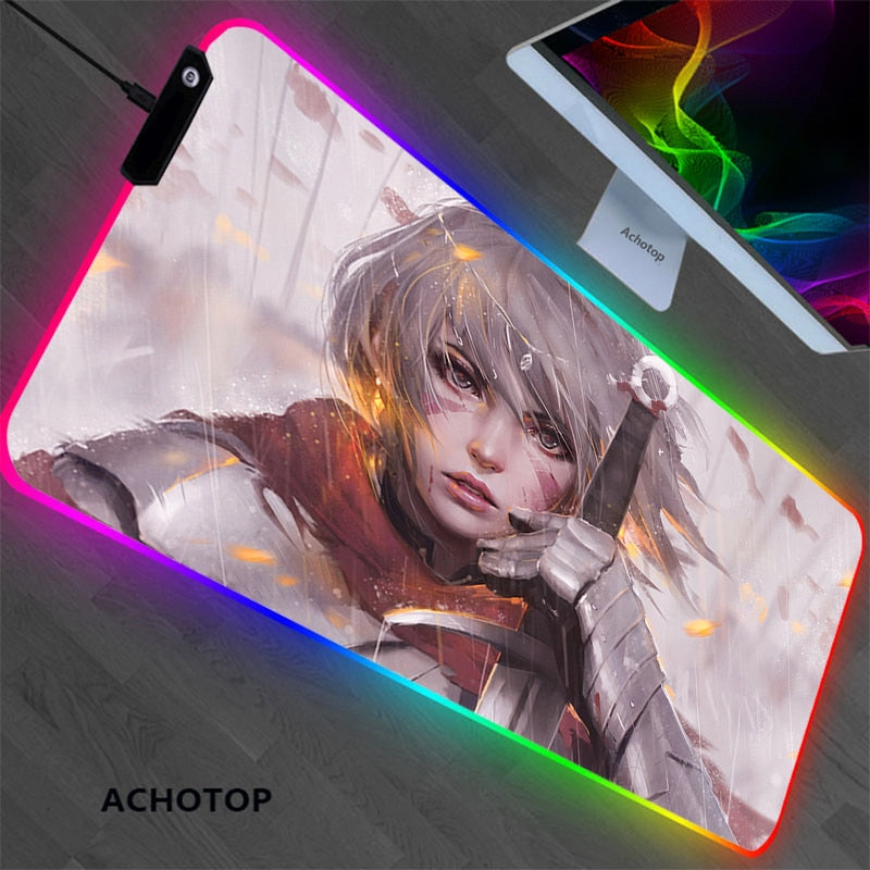 RGB Genshin impact Gaming Play Mats Mousepad
