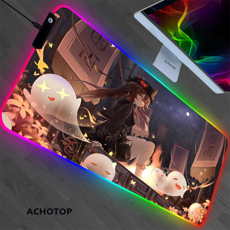 RGB Genshin impact Gaming Play Mats Mousepad