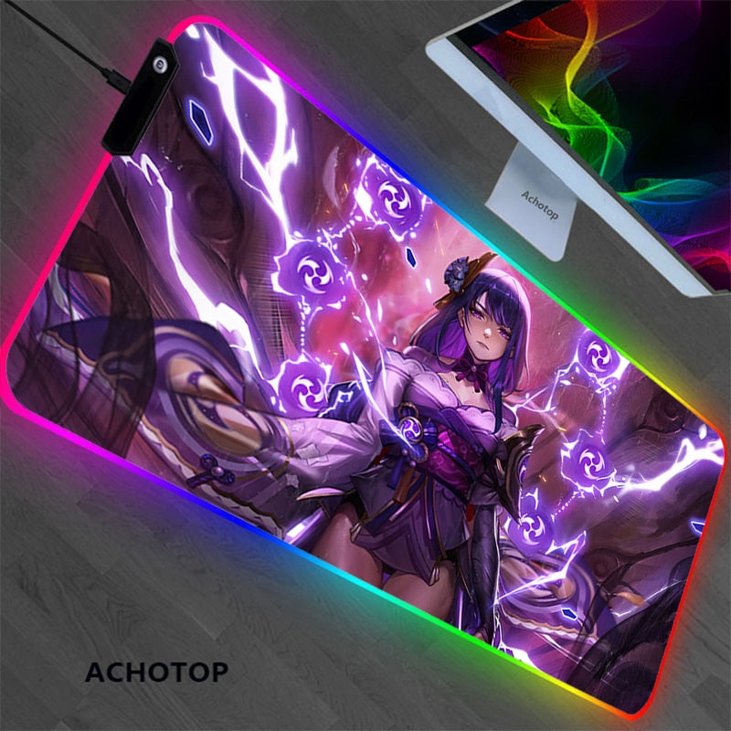 RGB Genshin impact Gaming Play Mats Mousepad
