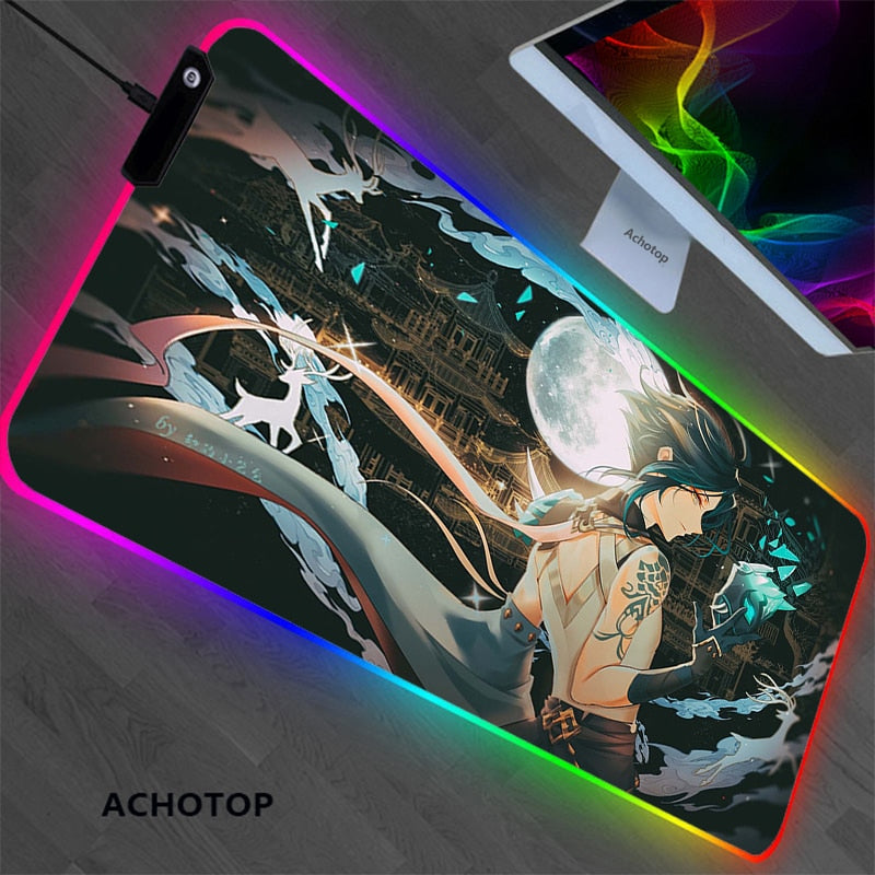 RGB Genshin impact Gaming Play Mats Mousepad