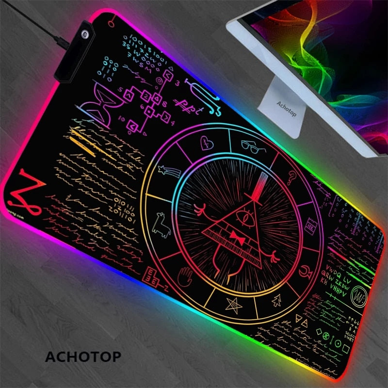 RGB Genshin impact Gaming Play Mats Mousepad