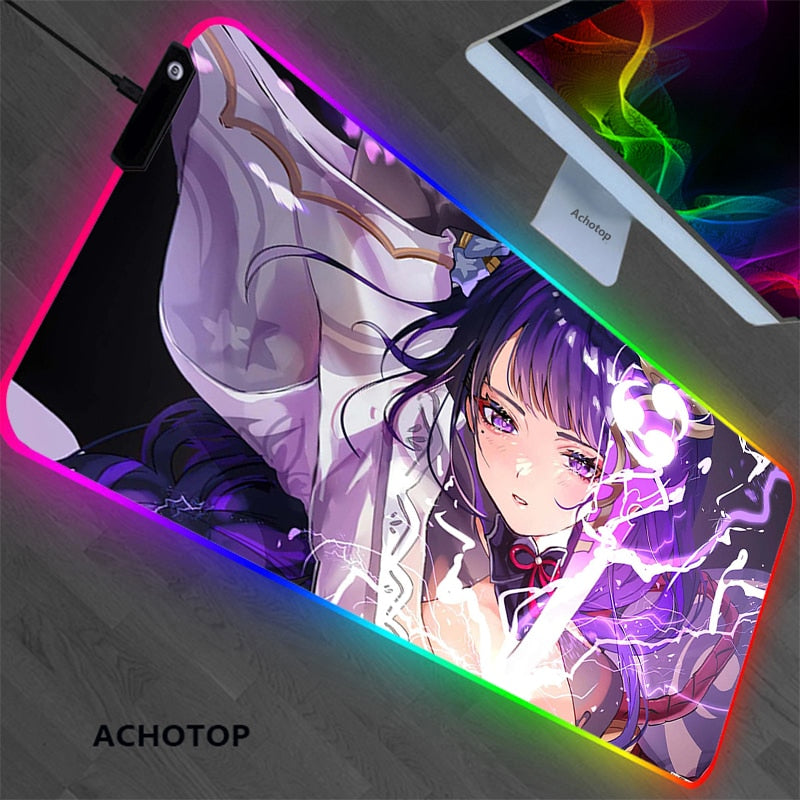RGB Genshin impact Gaming Play Mats Mousepad