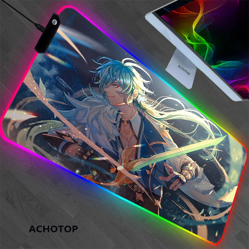 RGB Genshin impact Gaming Play Mats Mousepad