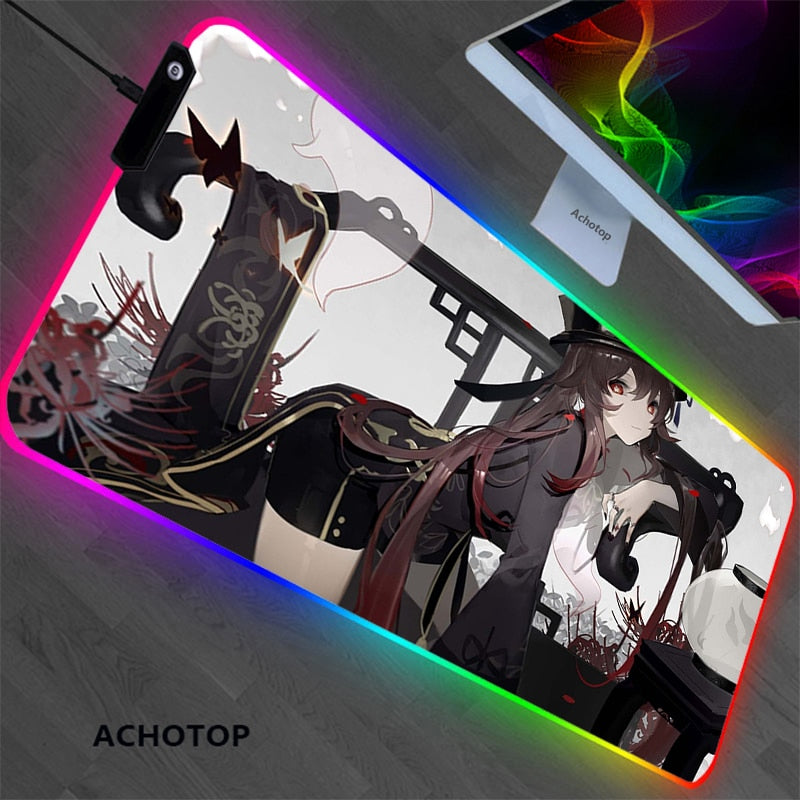 RGB Genshin impact Gaming Play Mats Mousepad
