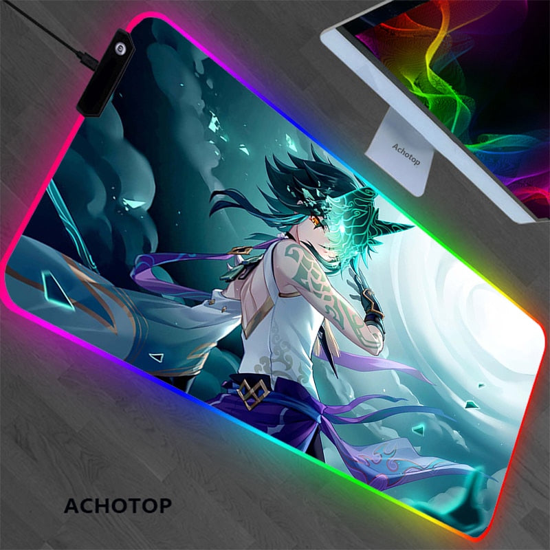 RGB Genshin impact Gaming Play Mats Mousepad